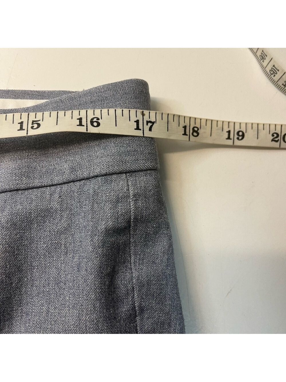 Banana Republic Sloan Fit Slim Cropped Grey/Blue Ankle Pants, size 10 - Picture 10 of 12